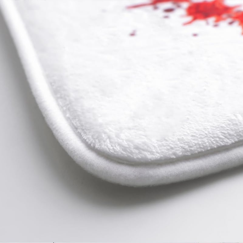 Halloween Bloody Footprint Bath Mat - Color Change Non-Slip Rug