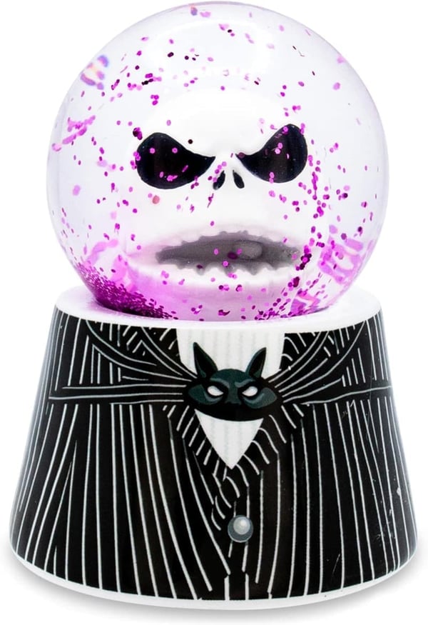 Jack Skellington Mini Light-Up Snow Globe - 3 Inch