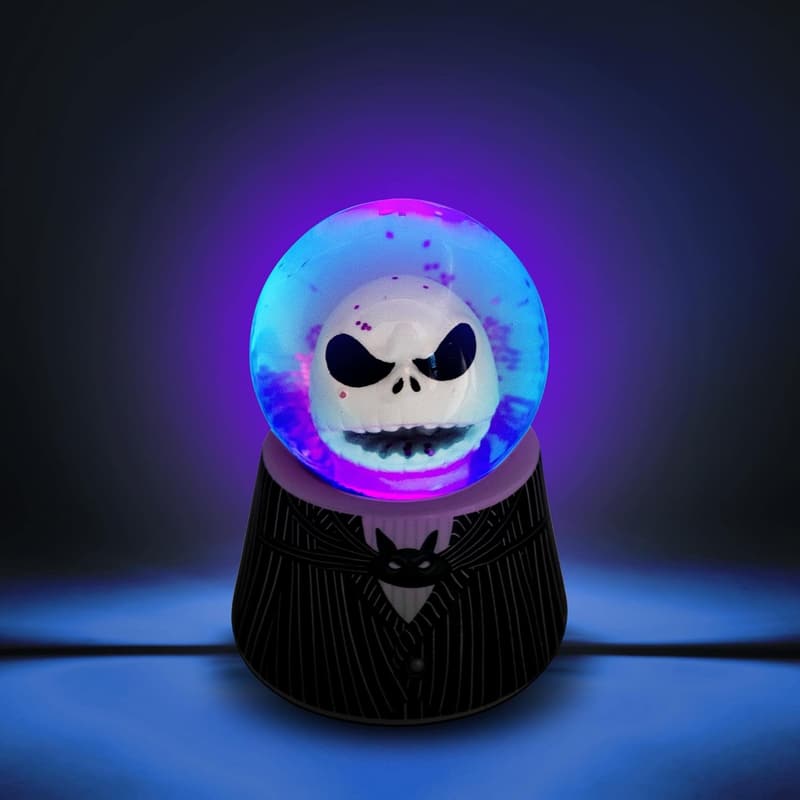 Jack Skellington Mini Light-Up Snow Globe - 3 Inch
