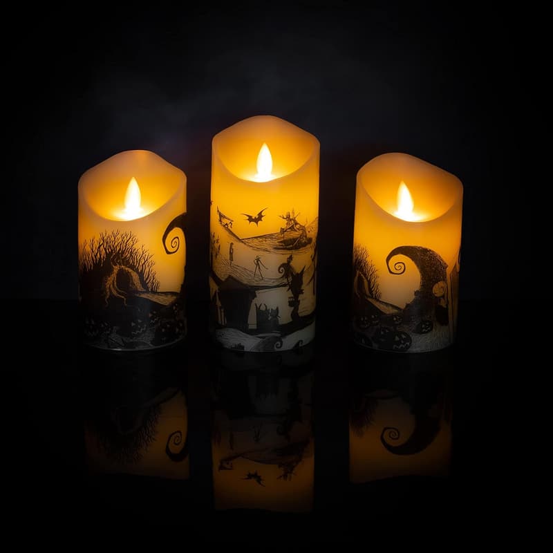 The Nightmare Before Christmas LED Flameless Candle Set