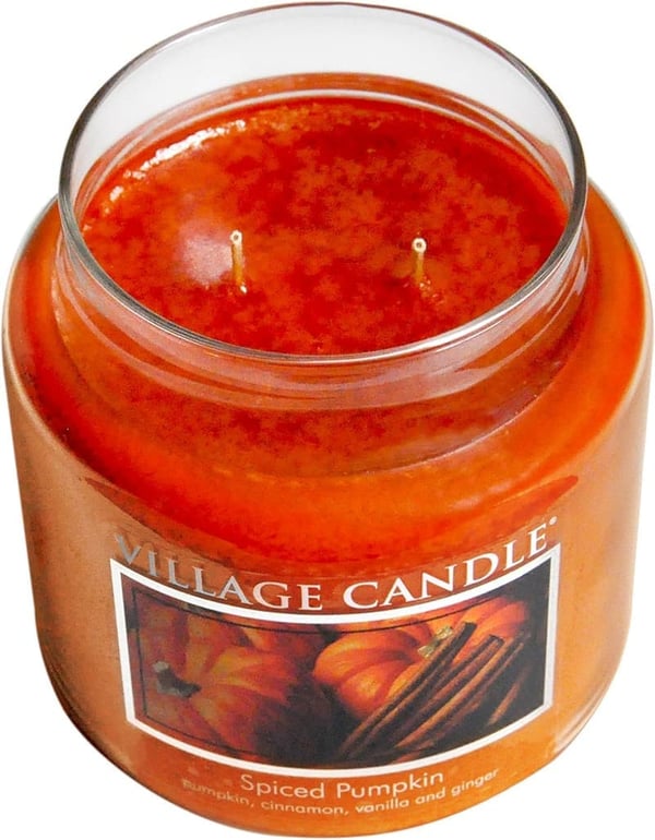 Spiced Pumpkin Scented Candle - Large Apothecary Jar, 21.25 oz.