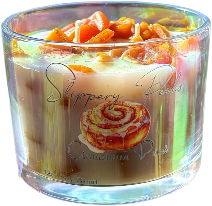 Cinnamon Buns Scented Soy Candle in Glass - 12 oz