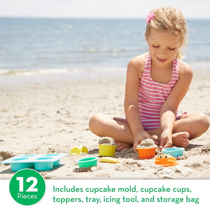 Sunny Patch Seaside Sand Cupcake Play Set - Toddler Outdoor Toy