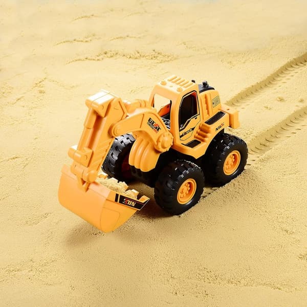 Friction-Powered Excavator Loader Truck Set for Kids (2 Pack)