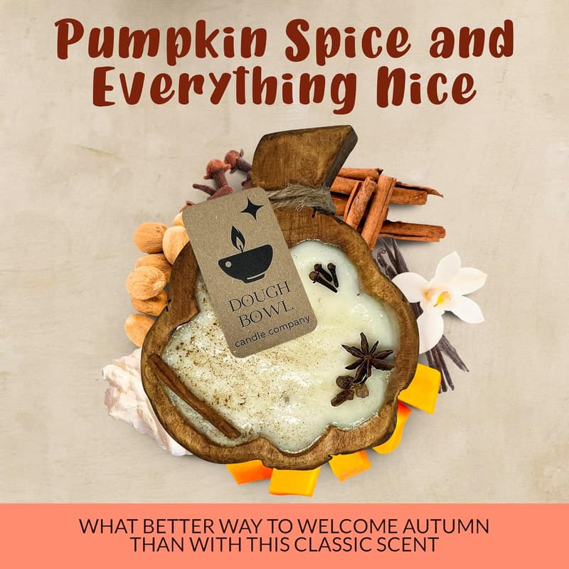 Pumpkin Spice Candle - 3 Wick, 100% Soy Wax, 35-Hour Burn