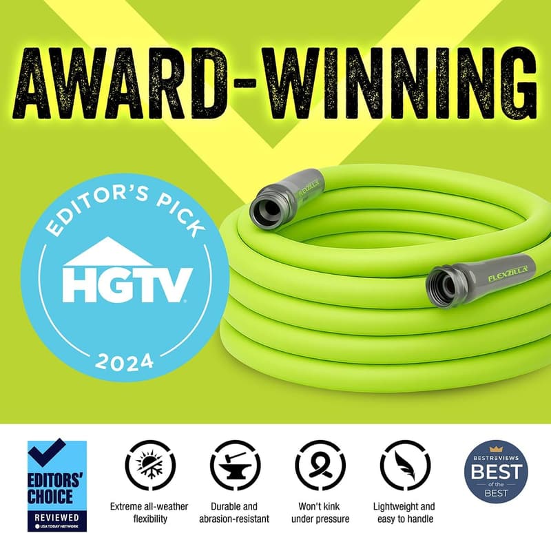 Flexzilla 25 ft Heavy-Duty Lightweight Garden Hose