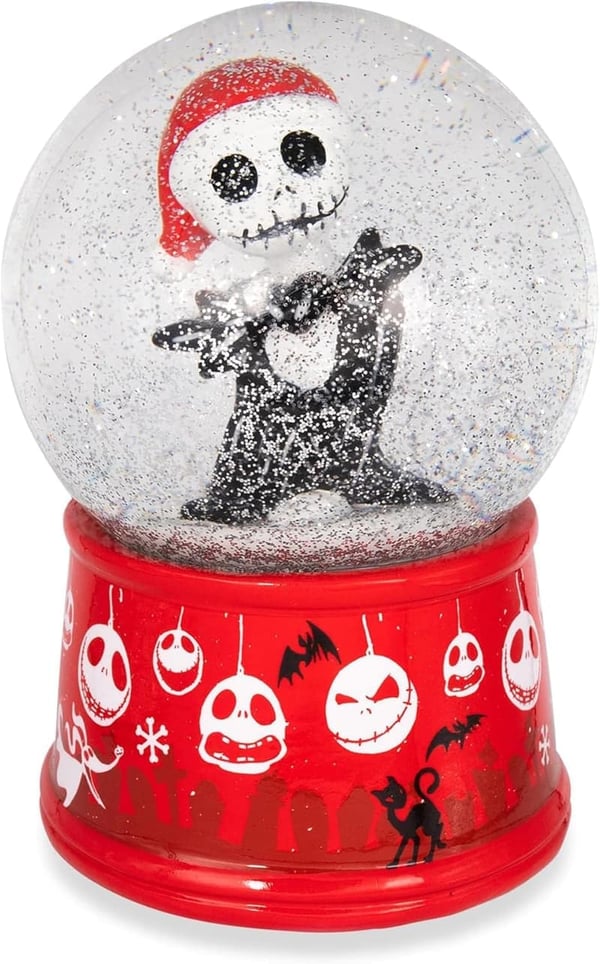 Nightmare Before Christmas Light-Up Jack Skellington Snow Globe