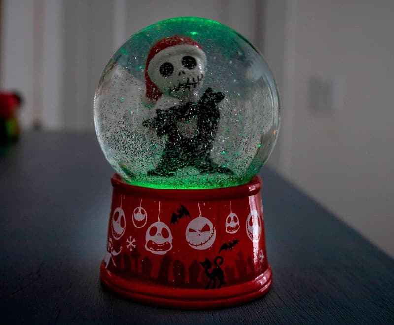Nightmare Before Christmas Light-Up Jack Skellington Snow Globe