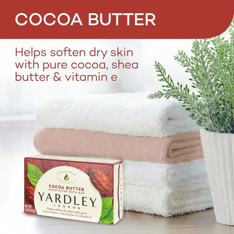 Yardley London Cocoa Butter Bath Soap Bar - 4 oz