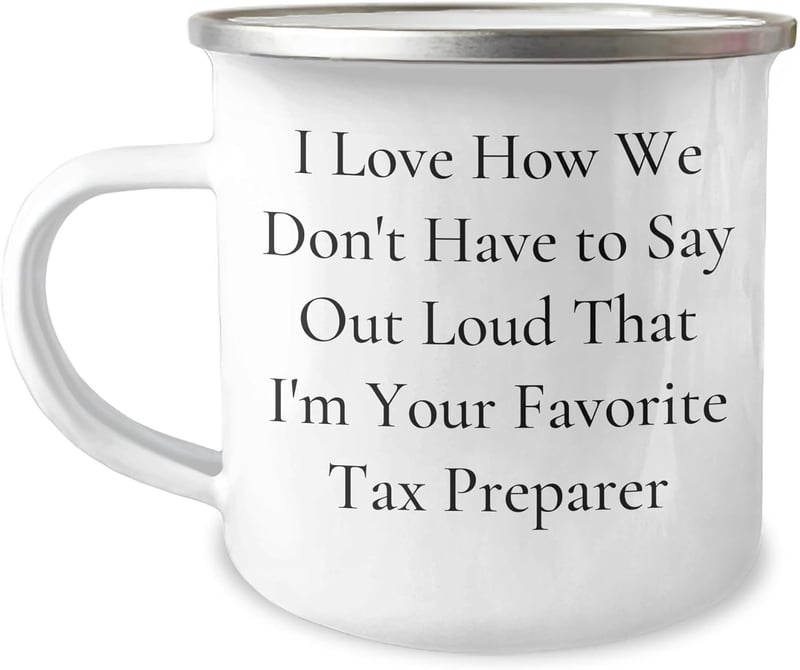 Father's Day Camping Mug for Favorite Tax Preparer