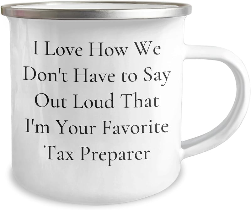 Father's Day Camping Mug for Favorite Tax Preparer