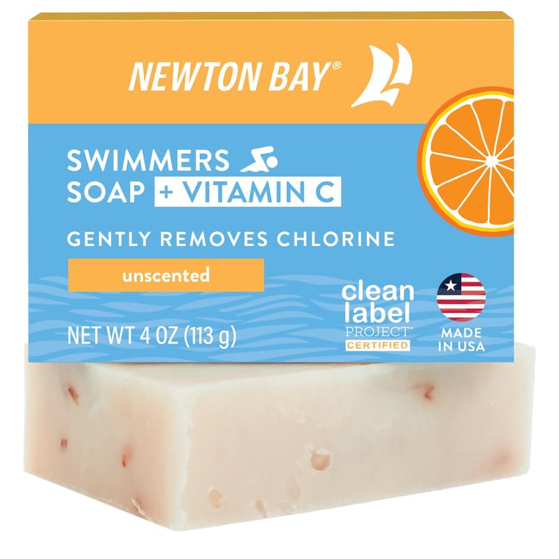 Natural Body Wash Soap Bar for Swimmers - 4 oz, Vitamin C