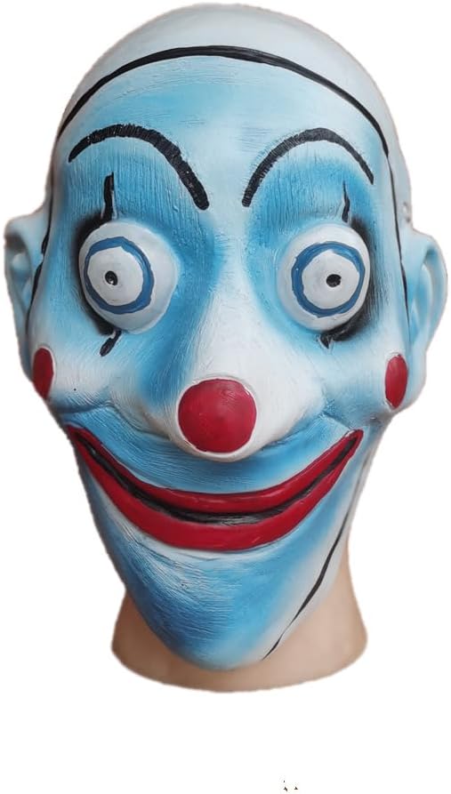 Halloween Clown Joker Mask - Latex Costumewear for Adults