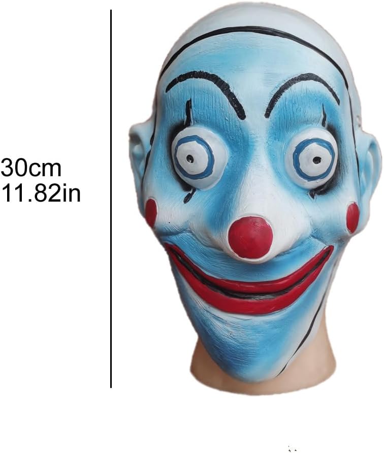 Halloween Clown Joker Mask - Latex Costumewear for Adults