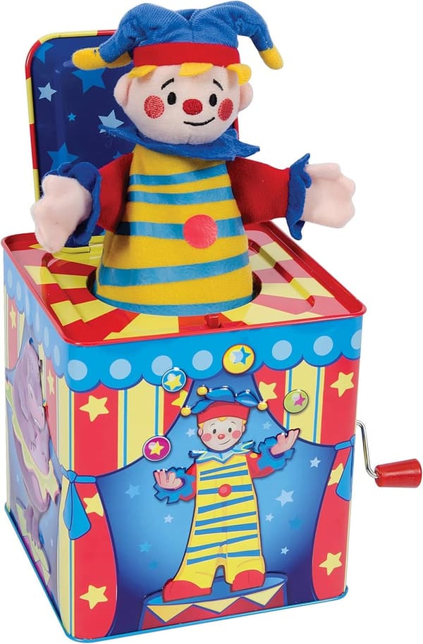Silly Circus Jack in the Box - Classic Musical Toy for Kids