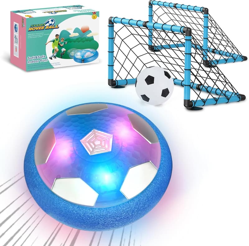 Hover Soccer Ball Set for Kids Age 3-8 with Goals - Blue