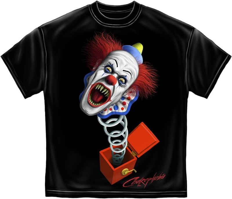 Erazor Bits Evil Clown Black T-Shirt for Men