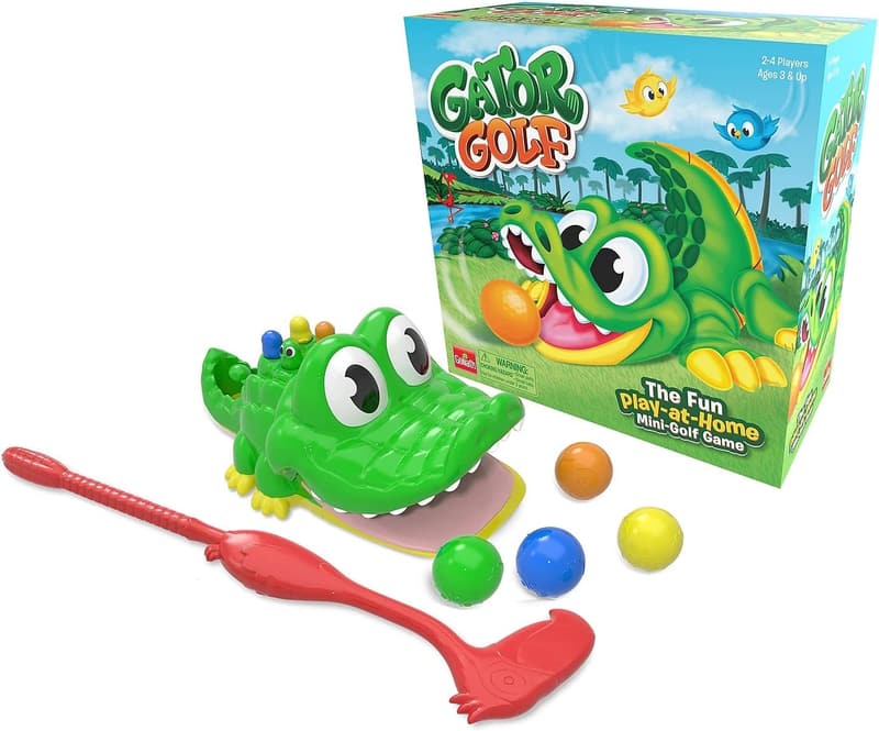 Gator Golf Scoring Game for Ages 3+, 27x27x12.5 cm
