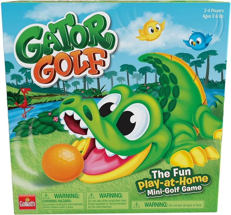 Gator Golf Scoring Game for Ages 3+, 27x27x12.5 cm