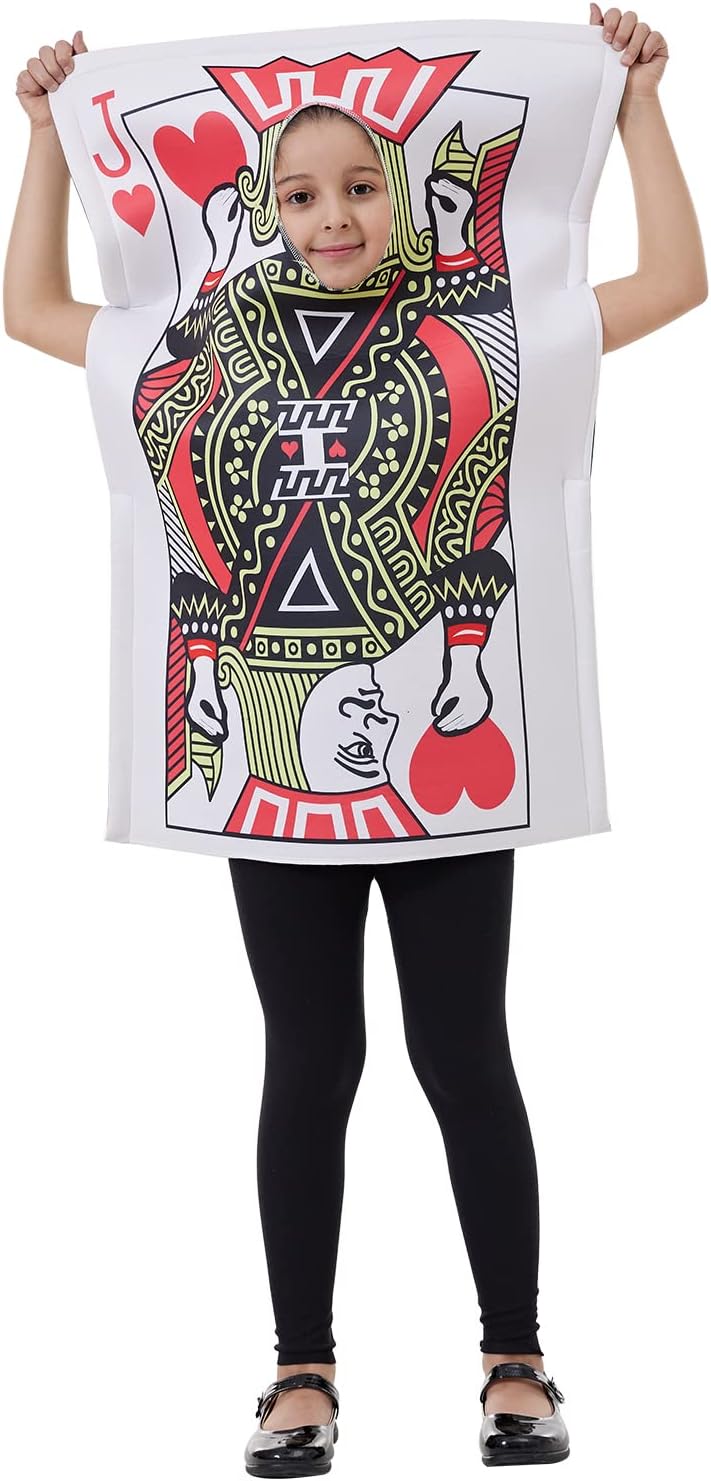 Jack of Hearts Costume for Kids - Poker Card Halloween Outfit