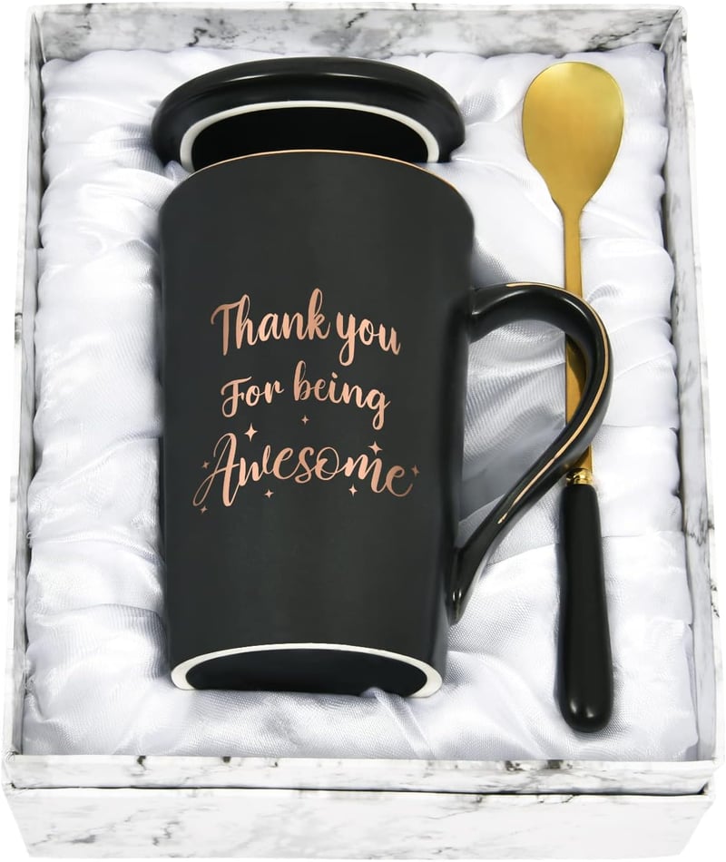 Inspirational Thank You Mug - 14oz for Friends & Coworkers