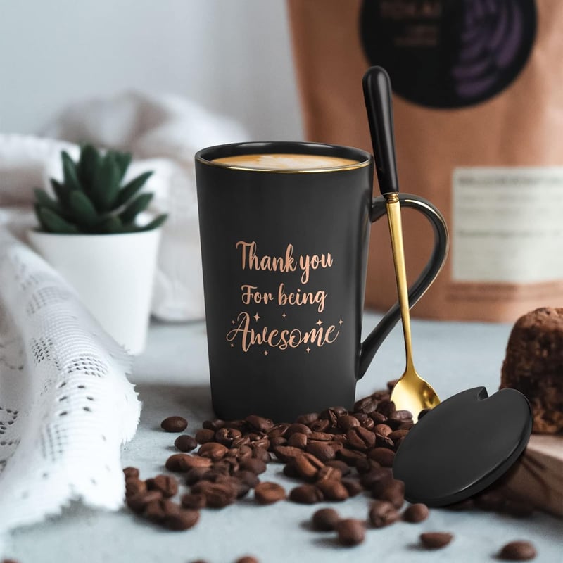 Inspirational Thank You Mug - 14oz for Friends & Coworkers