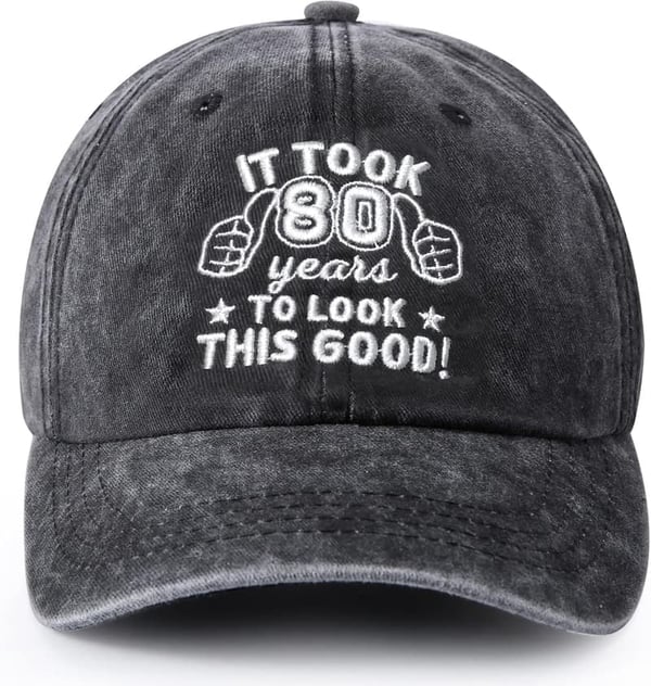 Vintage Adjustable Baseball Caps for Men's Milestone Birthdays