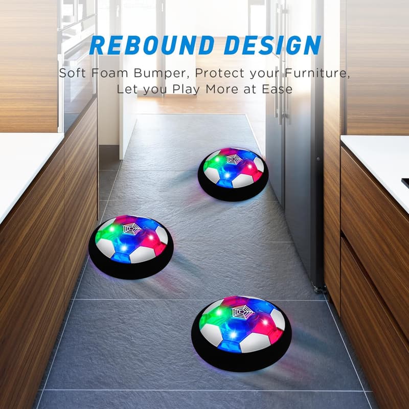 Battery Operated Hover Soccer Ball Set for Indoor & Outdoor Play