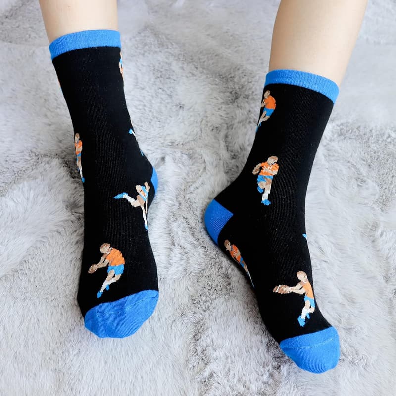 Boys' Sports Socks Gift Set - Football, Basketball, Baseball