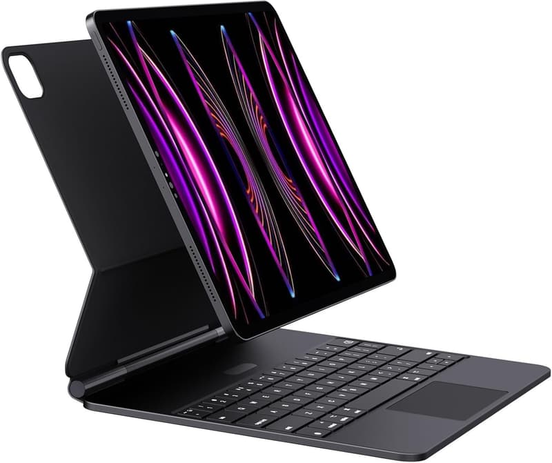 iPad Pro 12.9 Magnetic Keyboard Case with Floating Stand - Black