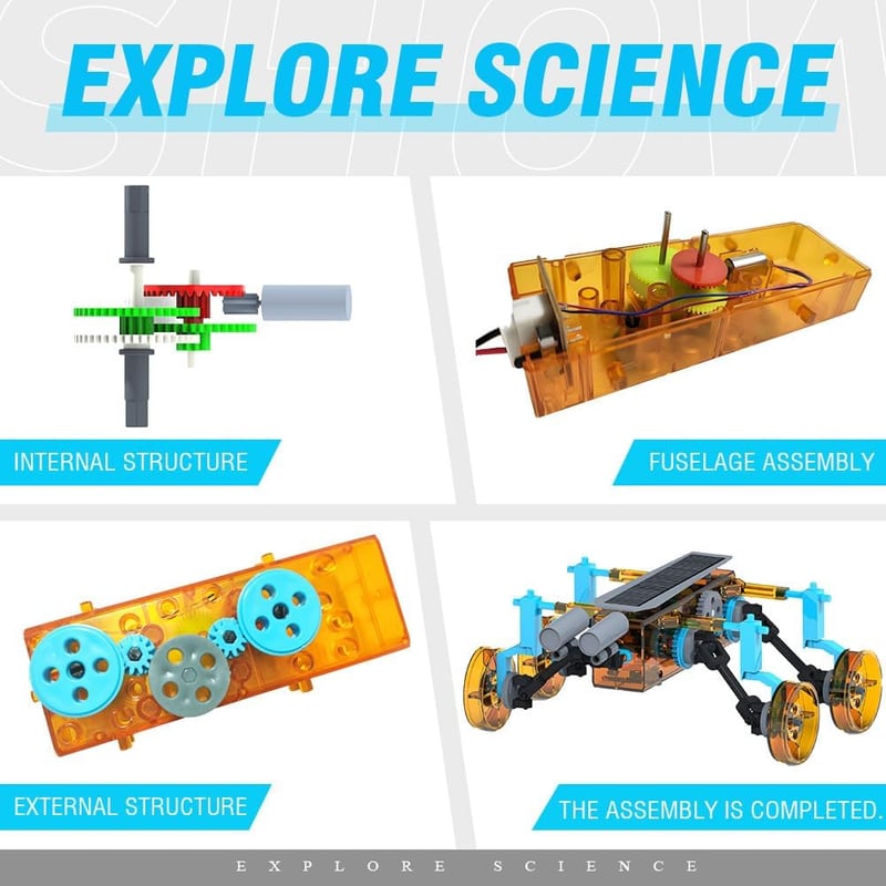 STEM 25-in-1 Solar Power Robotics Kit for Kids Age 8-13