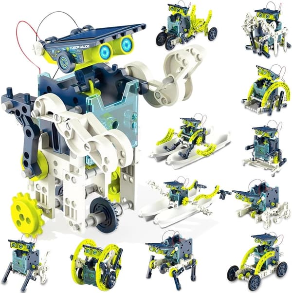 STEM Solar Power Robot Kit for Kids Age 8-12 - Birthday Gift