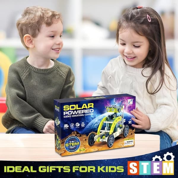 STEM Solar Power Robot Kit for Kids Age 8-12 - Birthday Gift