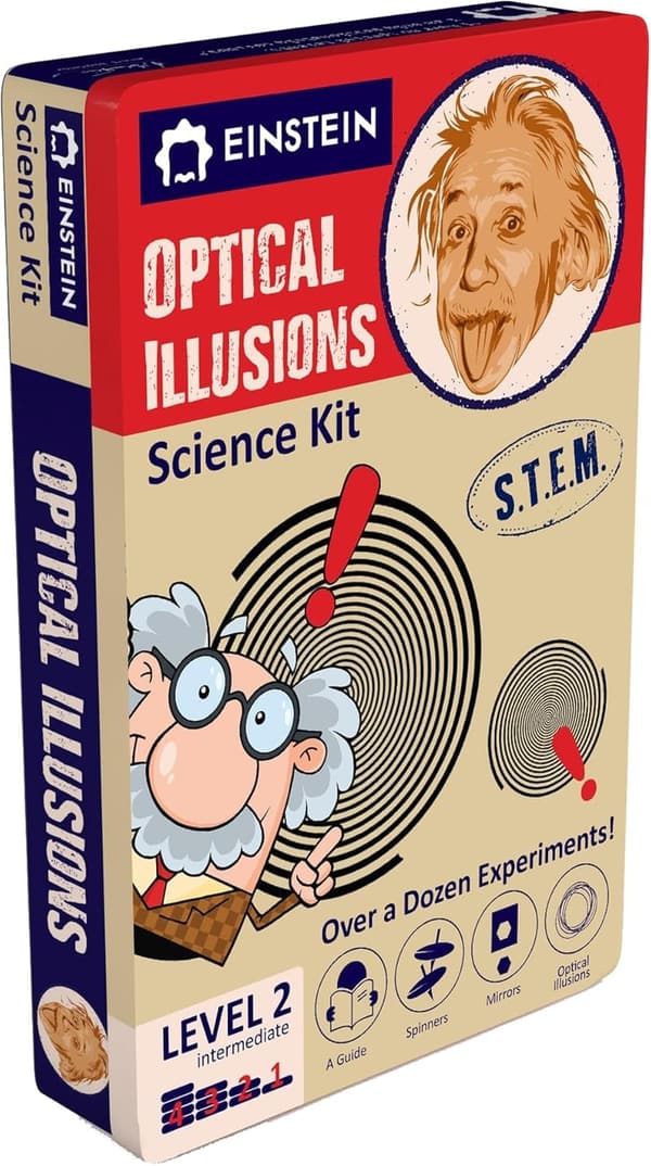 Einstein’s Optical Illusion STEM Kit for Kids Aged 8+