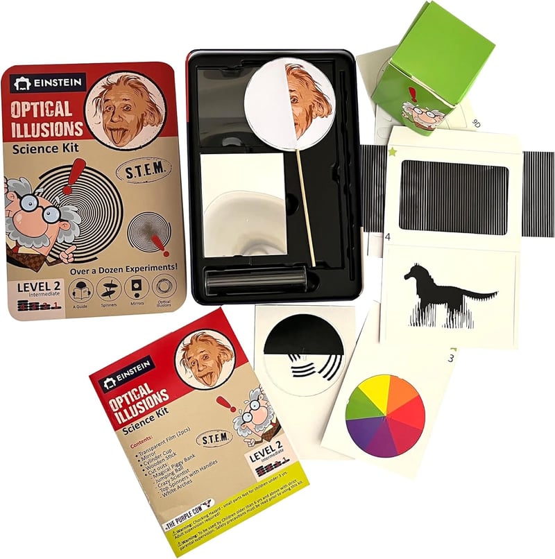 Einstein’s Optical Illusion STEM Kit for Kids Aged 8+