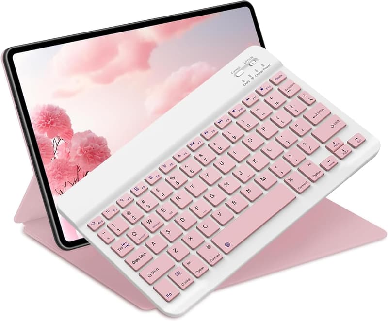 Slim Wireless Bluetooth Keyboard for iPad & Tablets
