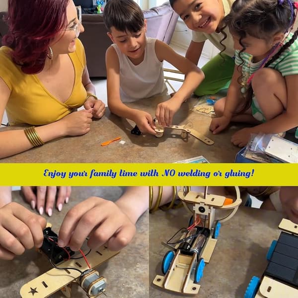 STEM Building Kits for Kids Age 8-14 - Solar Car Projects
