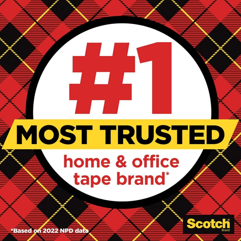 Scotch Transparent Tape, 3/4 in x 1000 in, 6-Pack