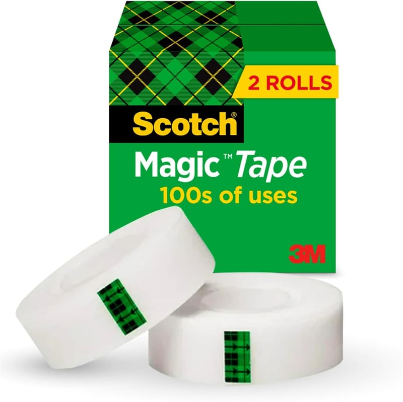 Invisible Scotch Magic Tape, Home & School Supplies, 2 Rolls