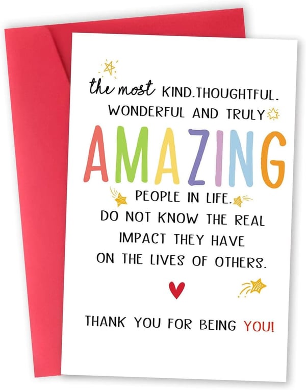 Thank You Card for Best Friend - Sweet Appreciation Gift