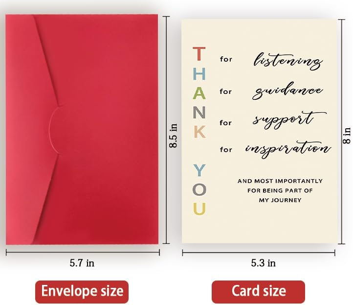Unique Thank You Card for Teachers and Mentors