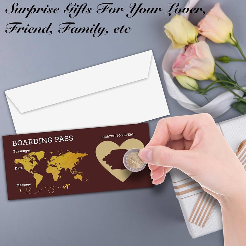 Destination Wedding Save the Date Scratch-Off Card
