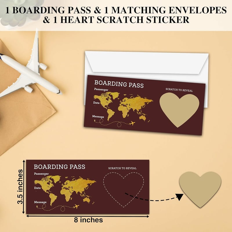 Destination Wedding Save the Date Scratch-Off Card