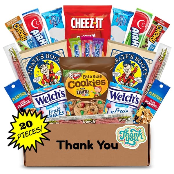 Thank You Gift Basket for Men and Women - Comforting Snacks