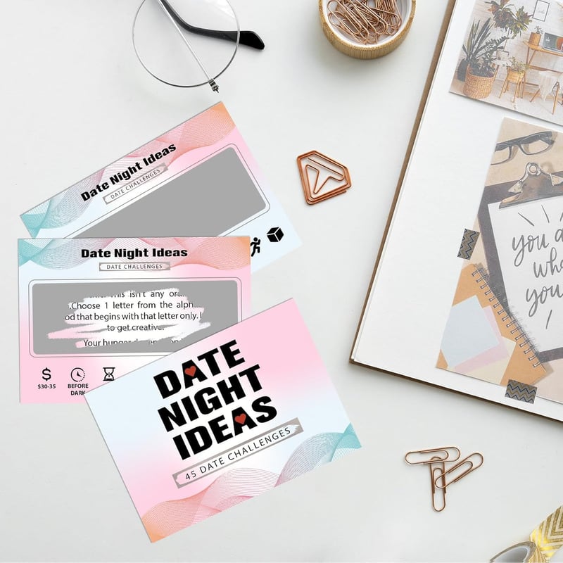 Date Night Scratch-Off Cards for Couples - 45 Fun Ideas