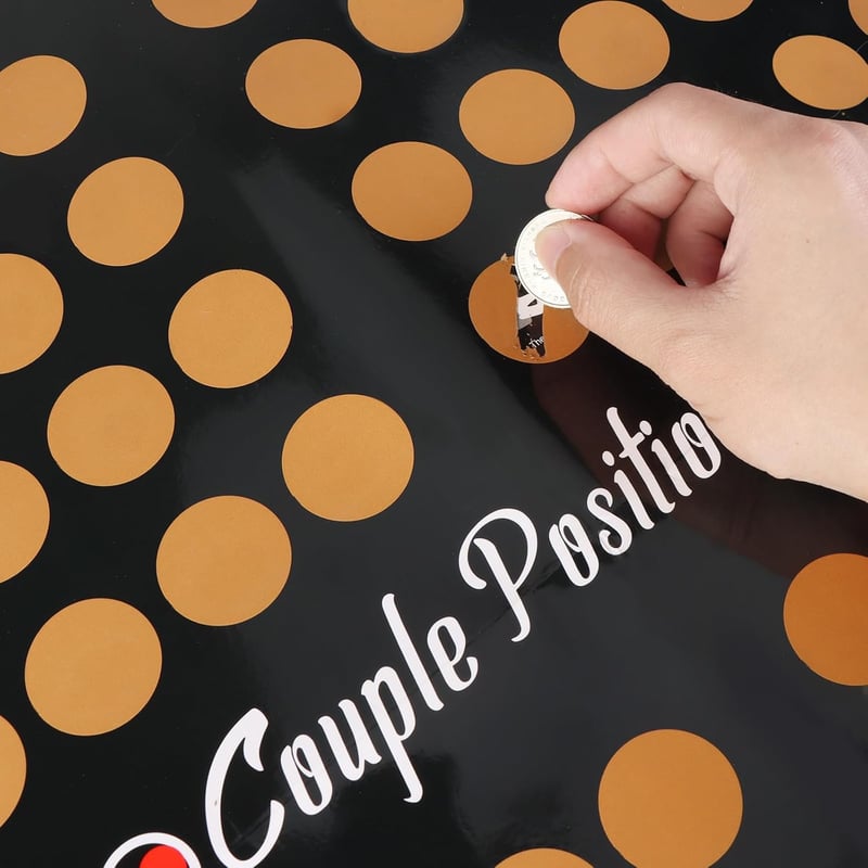 Date Night Love Game Scratch-Off Poster for Couples
