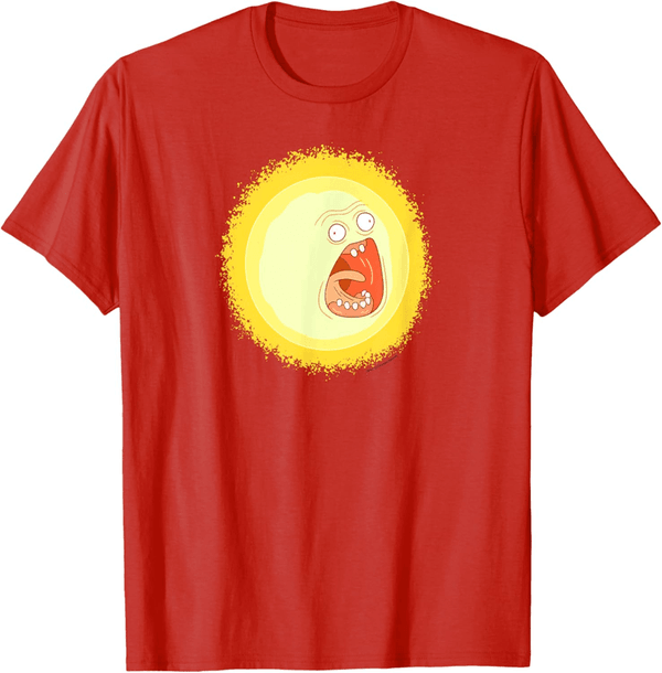 Rick and Morty Screaming Sun Graphic T-Shirt