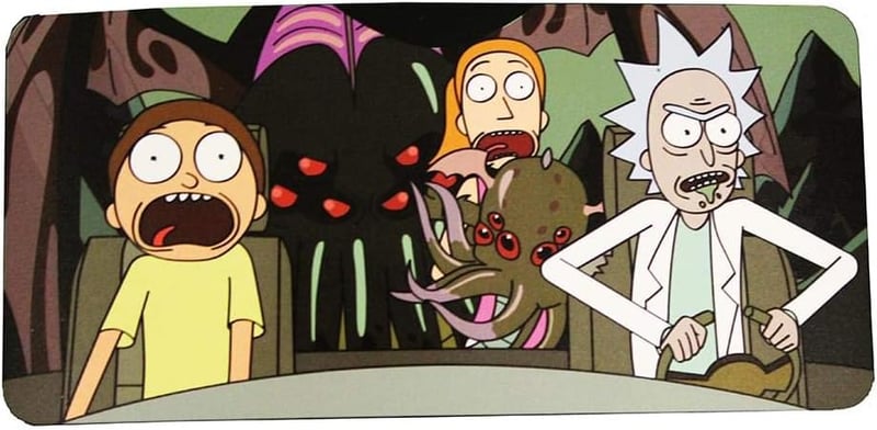 Rick and Morty Sun Shade - Standard Size UV Blocker Windshield Visor