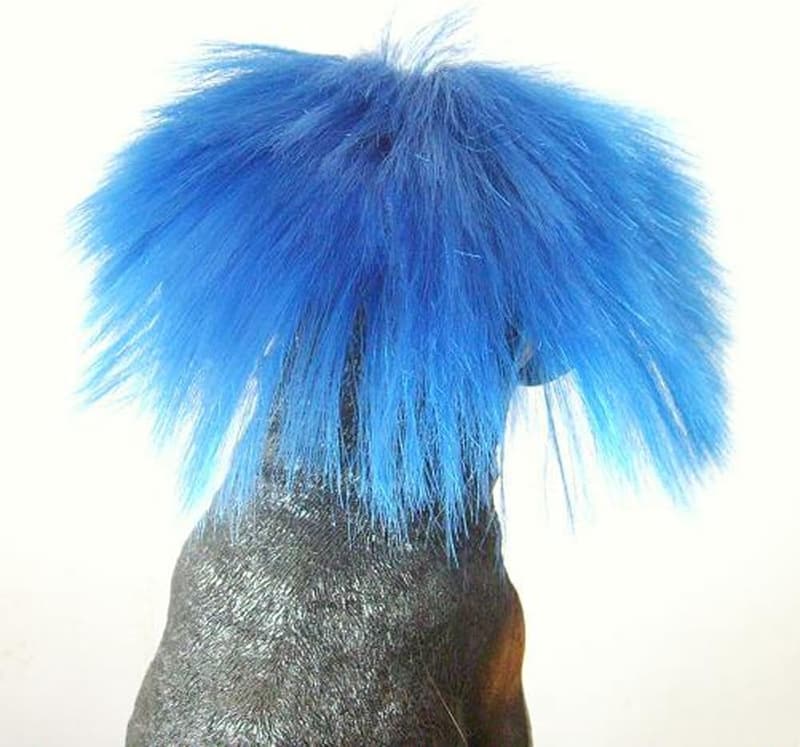 Dog Wig - Blue Short High-Temperature Wire