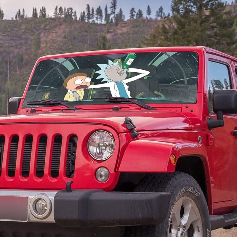 Rick and Morty Car Sunshade for All Vehicles